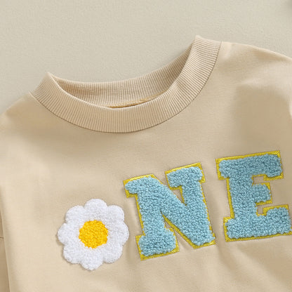 Baby Rompers Letters Golden Edge Embroidery - Tiny Cherub