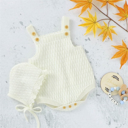 Newborn Snuggle Nest Knit Romper Set