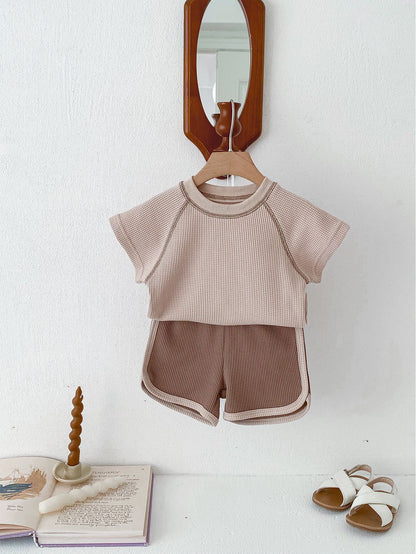 Short Sleeve Summer Baby Top & Shorts